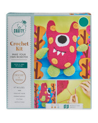 Pink Spotted Monster Crochet Kit