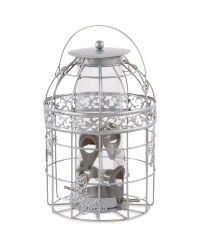 Light Grey Butterfly Seed Feeder