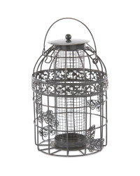 Dark Grey Butterfly Peanut Feeder