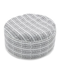 Arrow Print Inflatable Ottoman