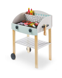 Little Town Wooden BBQ Cart