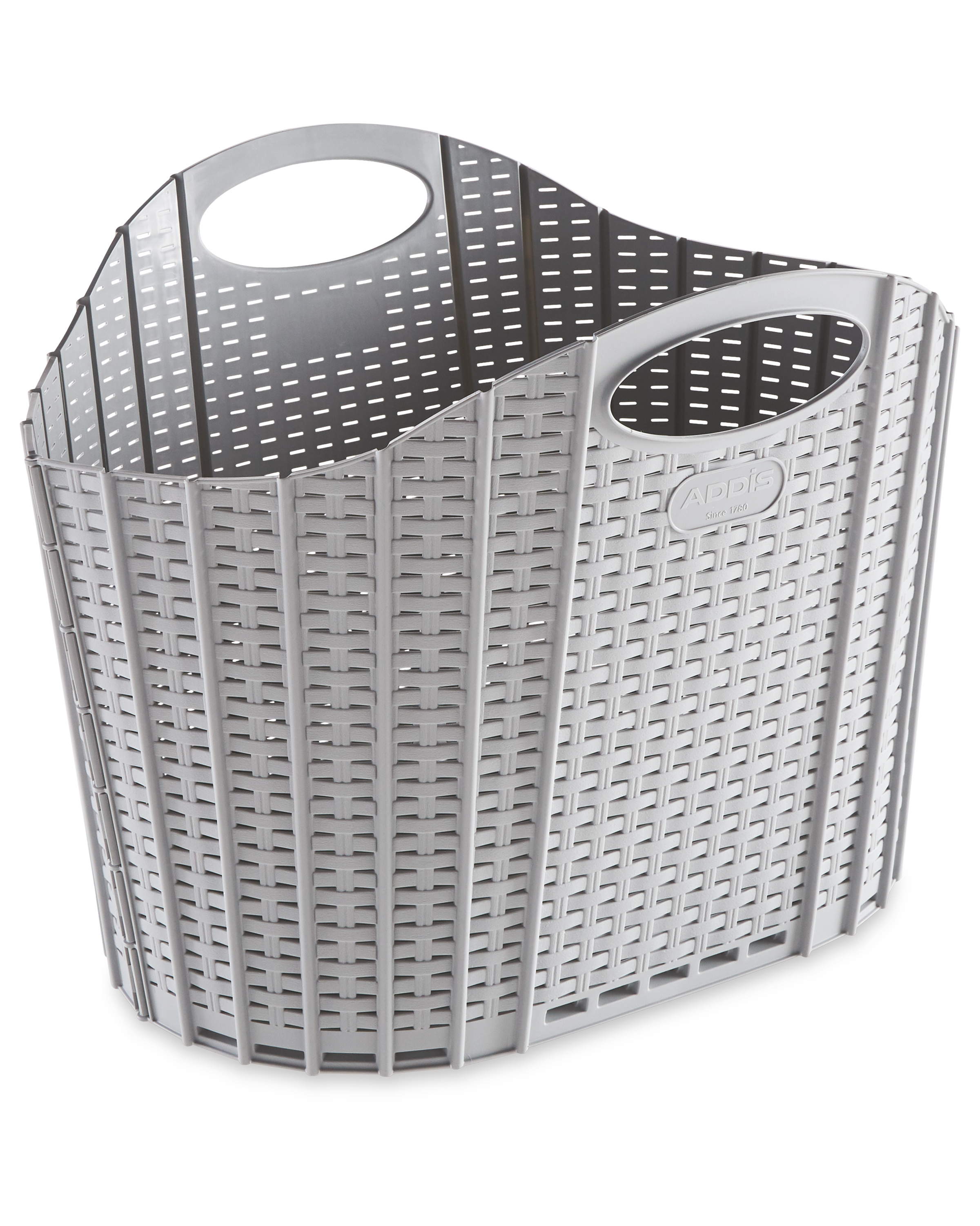 Addis Grey Fold Flat Laundry Basket Aldi Uk Designed to allow the basket to collapse when not in use for easy storage and saving an incredible amount of space. addis grey fold flat laundry basket