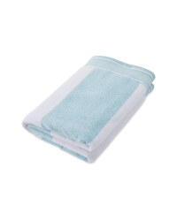 Aqua Stripe Coastal Bath Sheet