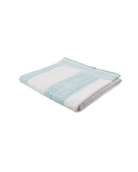 Aqua Stripe Bath Towel