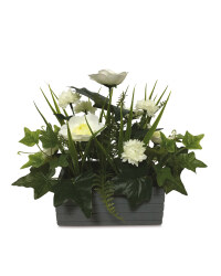 Grey Flower Window Box