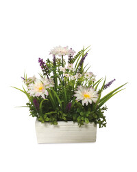White Flower Window Box