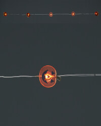 Pumpkin Wire Lights 20 Micro LEDs