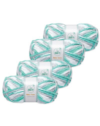 So Crafty Turquoise Stripe Baby Yarn