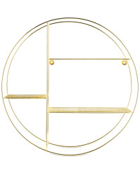 Gold Round Wire Shelf 53cm