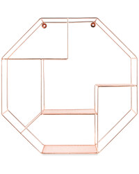 Copper Octagonal Wire Shelf 53cm