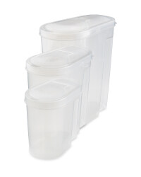 Clear Cereal Containers 3 Pack