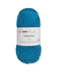 So Crafty Cotton Teal Natural Yarn