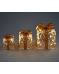 Perfect Christmas LED Gold Parcels