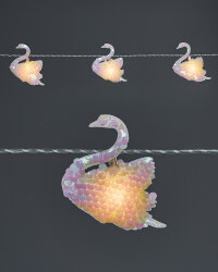 Sequin Swan LED Garland Lights