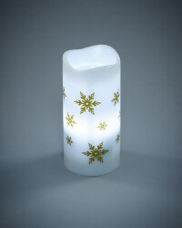 Snowflake Christmas Projector Candle