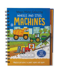 Machines Magic Water Colouring Book