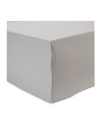 Light Grey Double Fitted Sheet