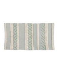 Kirkton House Green Textured Rug