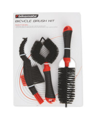 Bikemate Bicycle Brush Set - Black/Red
