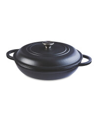 Black Shallow Casserole Dish 30cm