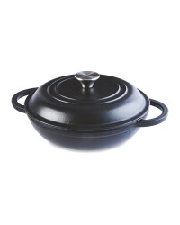 Black Shallow Casserole Dish 26cm
