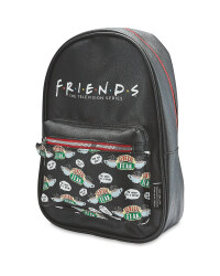 Friends PU Leather Logo Backpack