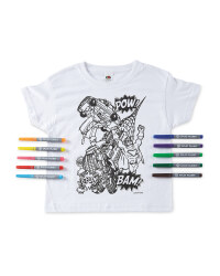 Superhero Colour-In T-Shirt