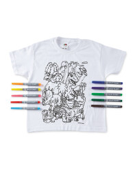 Dinosaur Colour-In T-Shirt
