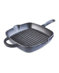 Matt Black Cast Iron Griddle Pan