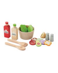 Little Town Wooden Salad Set