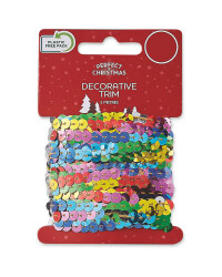 Rainbow Sequin Decorative Trim 5m