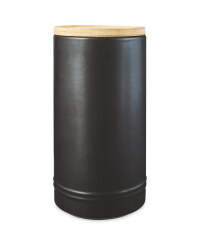 Tall Black Kitchen Canister