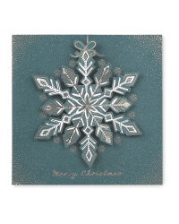 Snowflake Luxury Xmas Cards 6 Pack