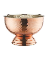 Rose Gold Hammered Champagne Bowl