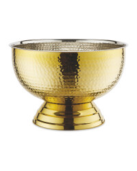 Gold Hammered Champagne Bowl