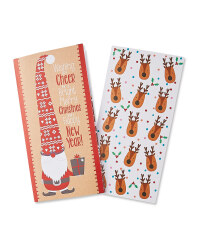 Santa & Reindeer Money Wallet 6 Pack