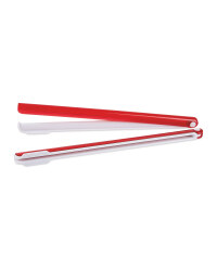 Red Long Kitchen Bag Clips 2 Pack