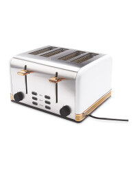 Ambiano White 4 Slice Toaster