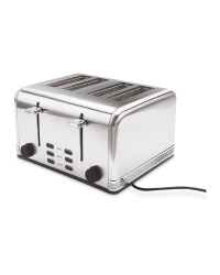 Ambiano Silver 4 Slice Toaster
