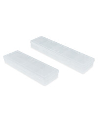 Clear 10 Compartment Case 2 Pack
