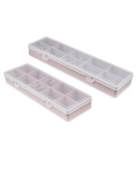 Pink 10 Compartment Case 2 Pack