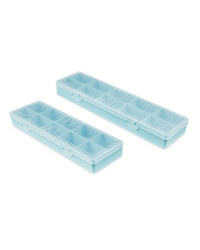 Teal 10 Compartment Case 2 Pack