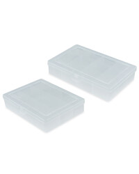 Clear 12 Compartment Case 2 Pack