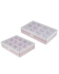 Pink 12 Compartment Case 2 Pack
