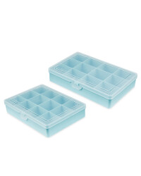 Teal 12 Compartment Case 2 Pack