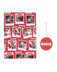 Friends Christmas Gift Wrap And Tag