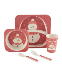 Children's Snowman Dinner Set