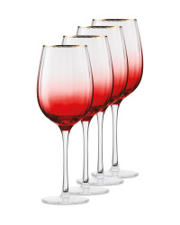 Crystalline Pink Wine Glass 4 Pack