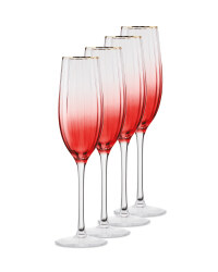 Crystalline Pink Flute 4 Pack