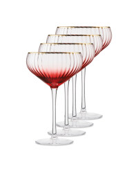 Crystalline Pink Saucer 4 Pack